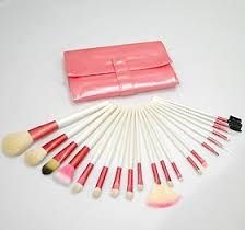 Kit com 20 pincéis - branco e rosa